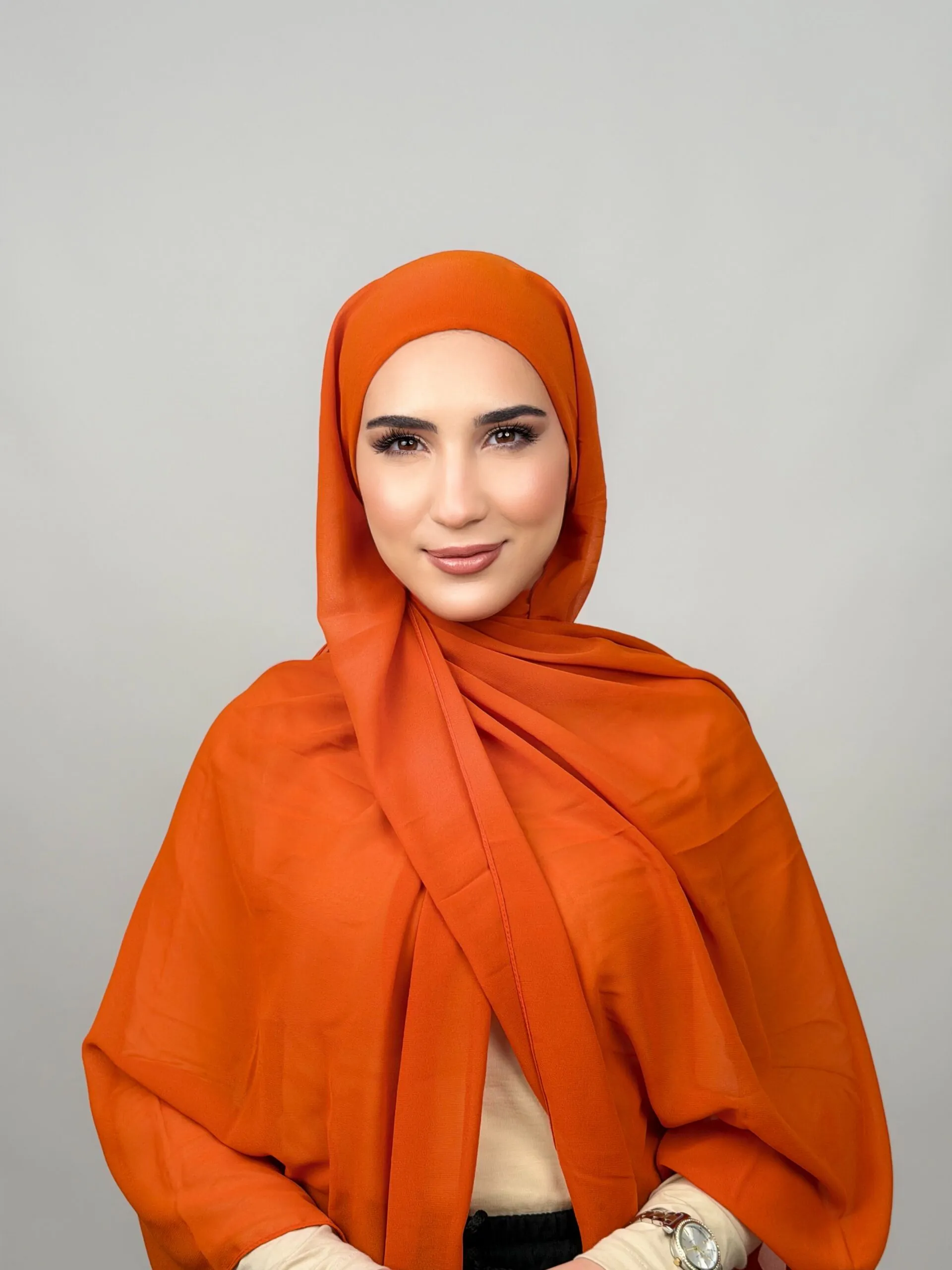 Foulard Chiffon Carotte – Image 2