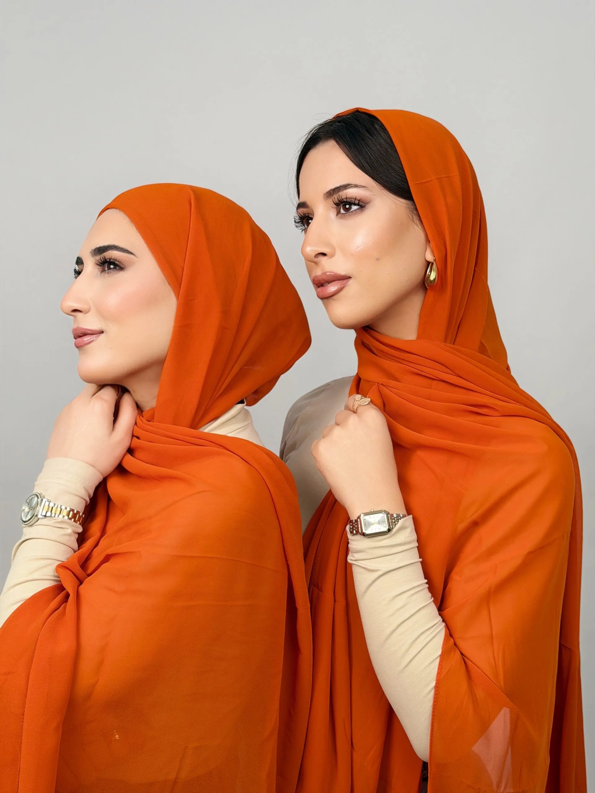 Foulard Chiffon Carotte – Image 1