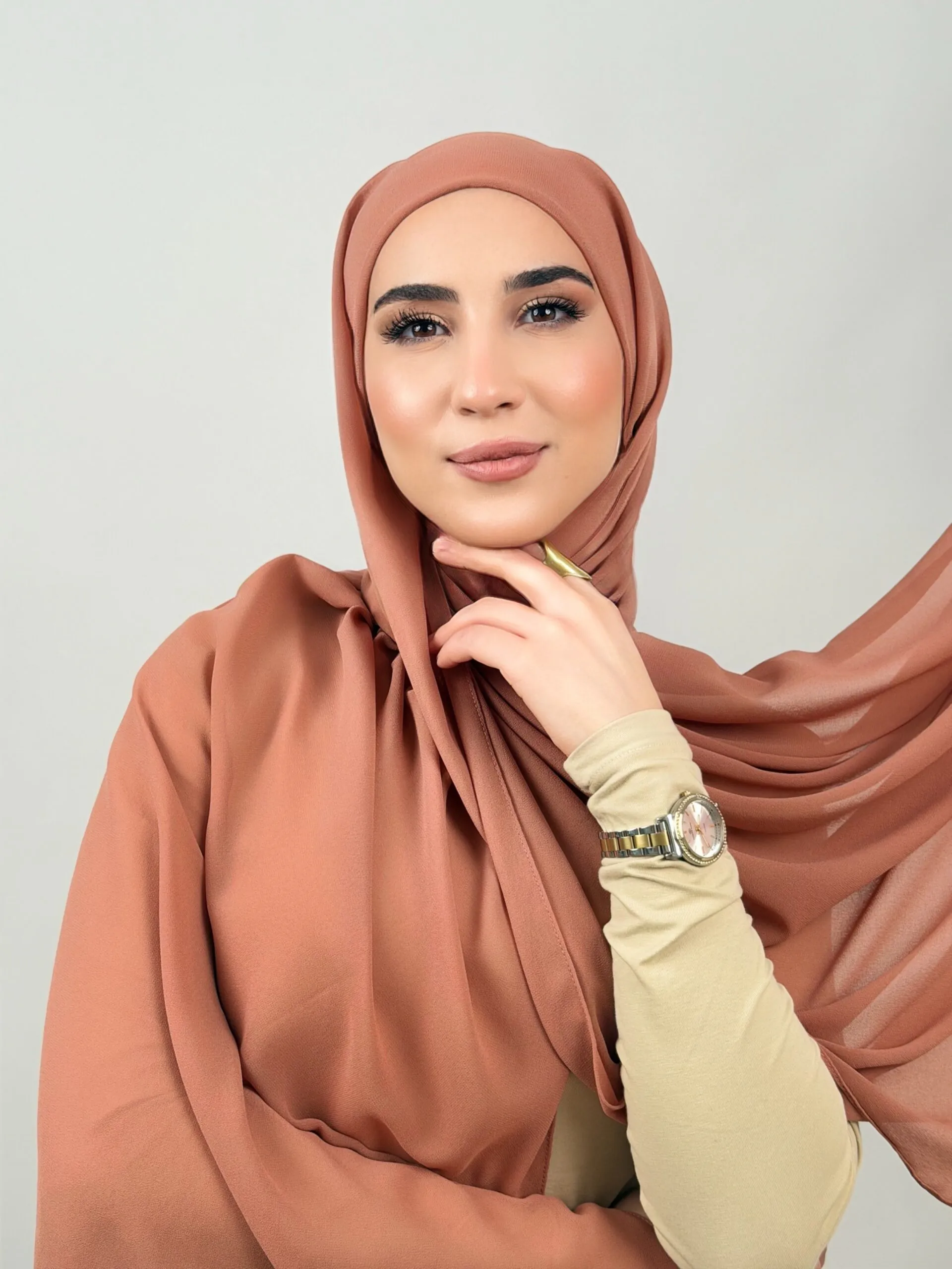 Foulard Chiffon Cherry Blossom – Image 3
