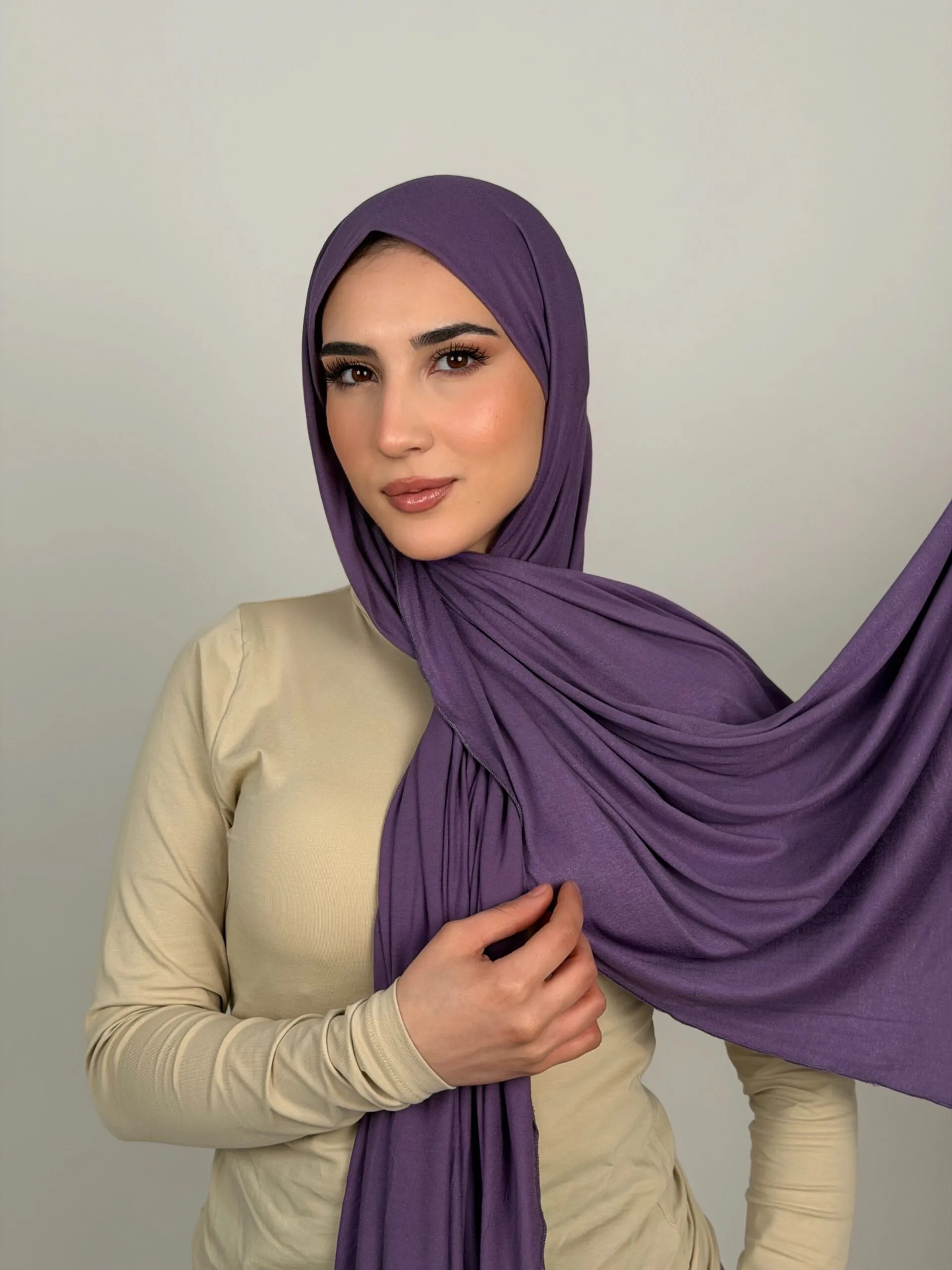 Foulard Cotton Viscose Améthyste – Image 2