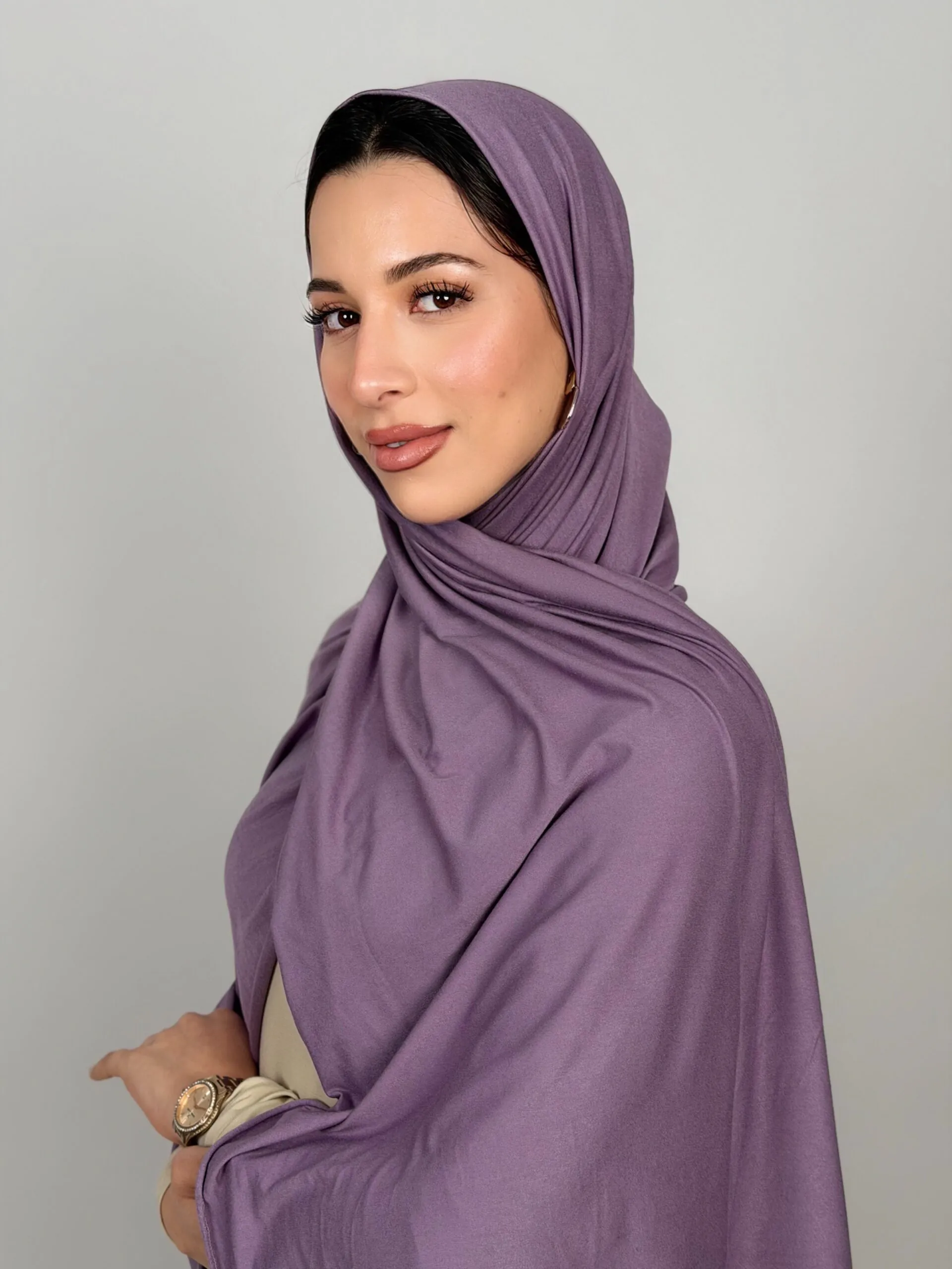 Foulard Cotton Viscose Lavender – Image 2