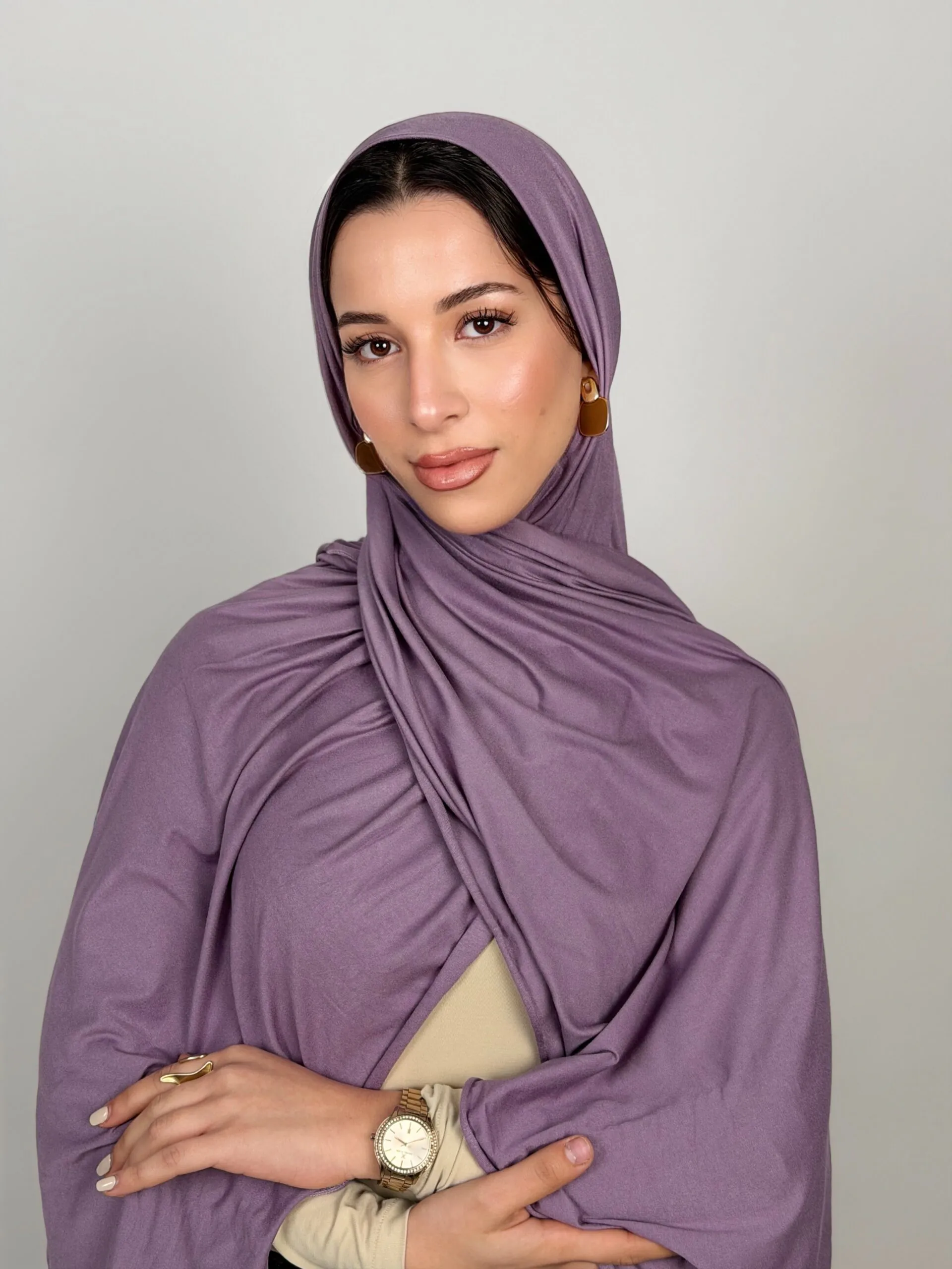 IMG_4975.JPG Foulard Cotton Viscose Lavender – Image 1