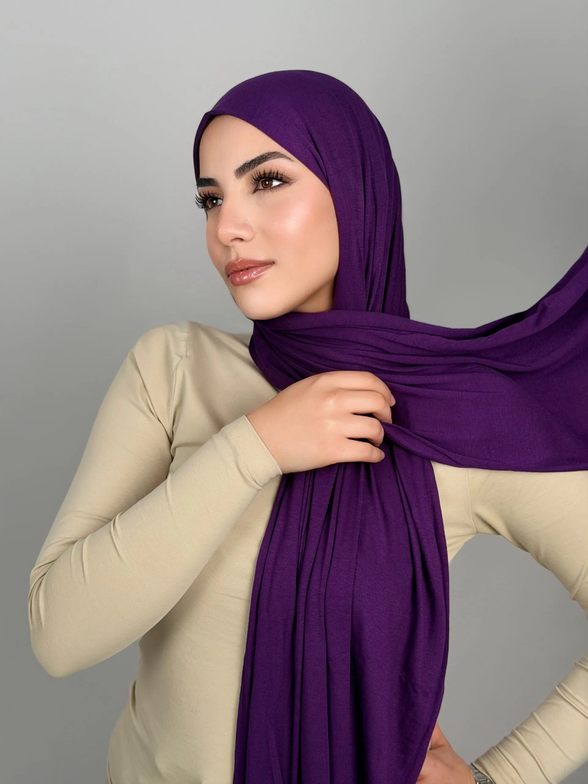 Foulard Cotton Viscose Indigo – Image 3