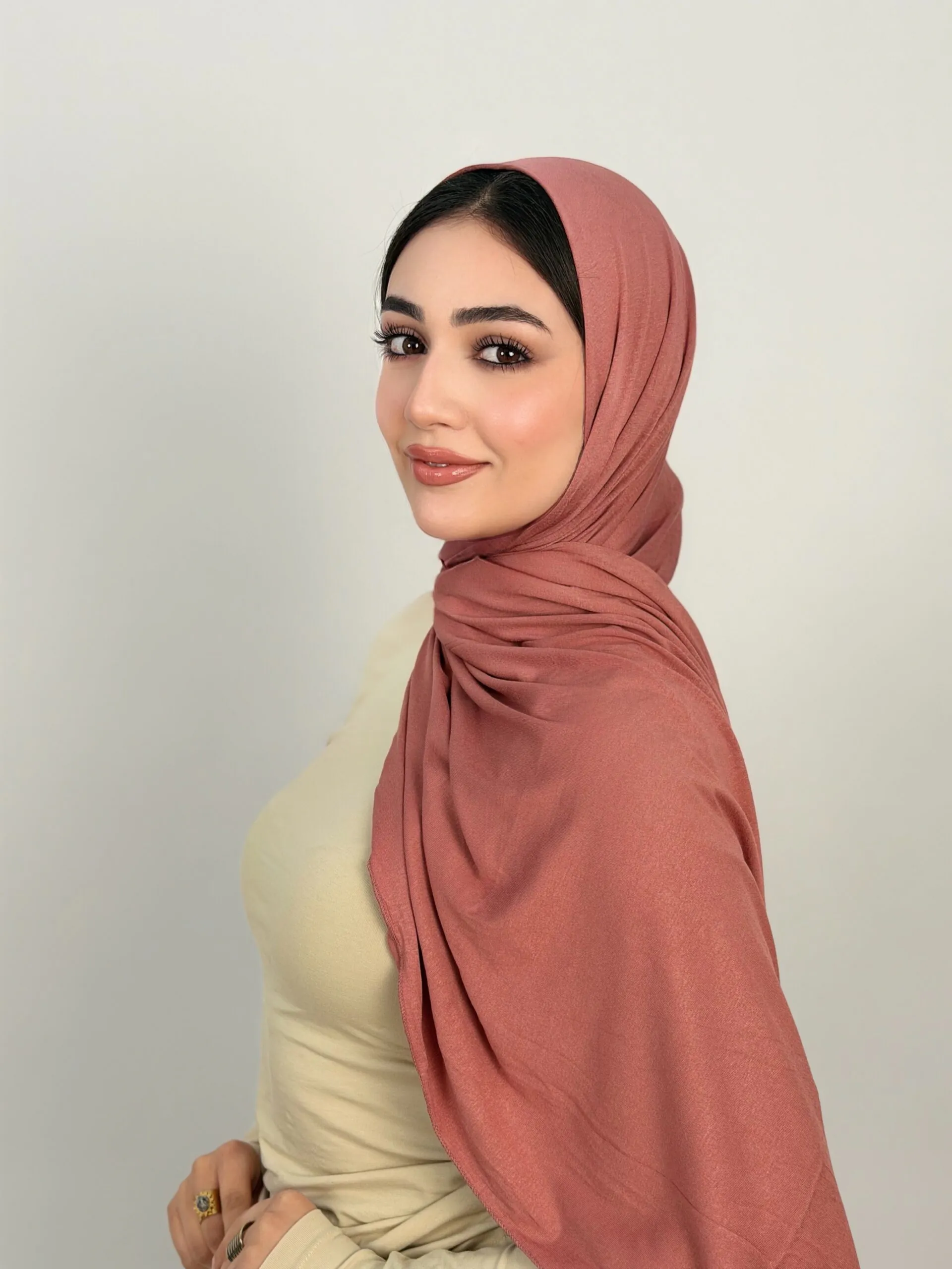 Foulard Cotton Viscose Cherry Blossom – Image 3