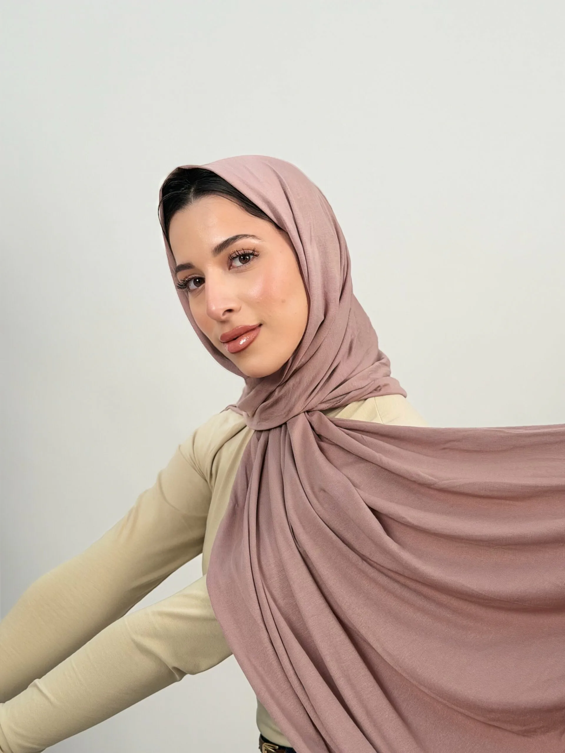 Foulard Cotton Viscose Heather – Image 3
