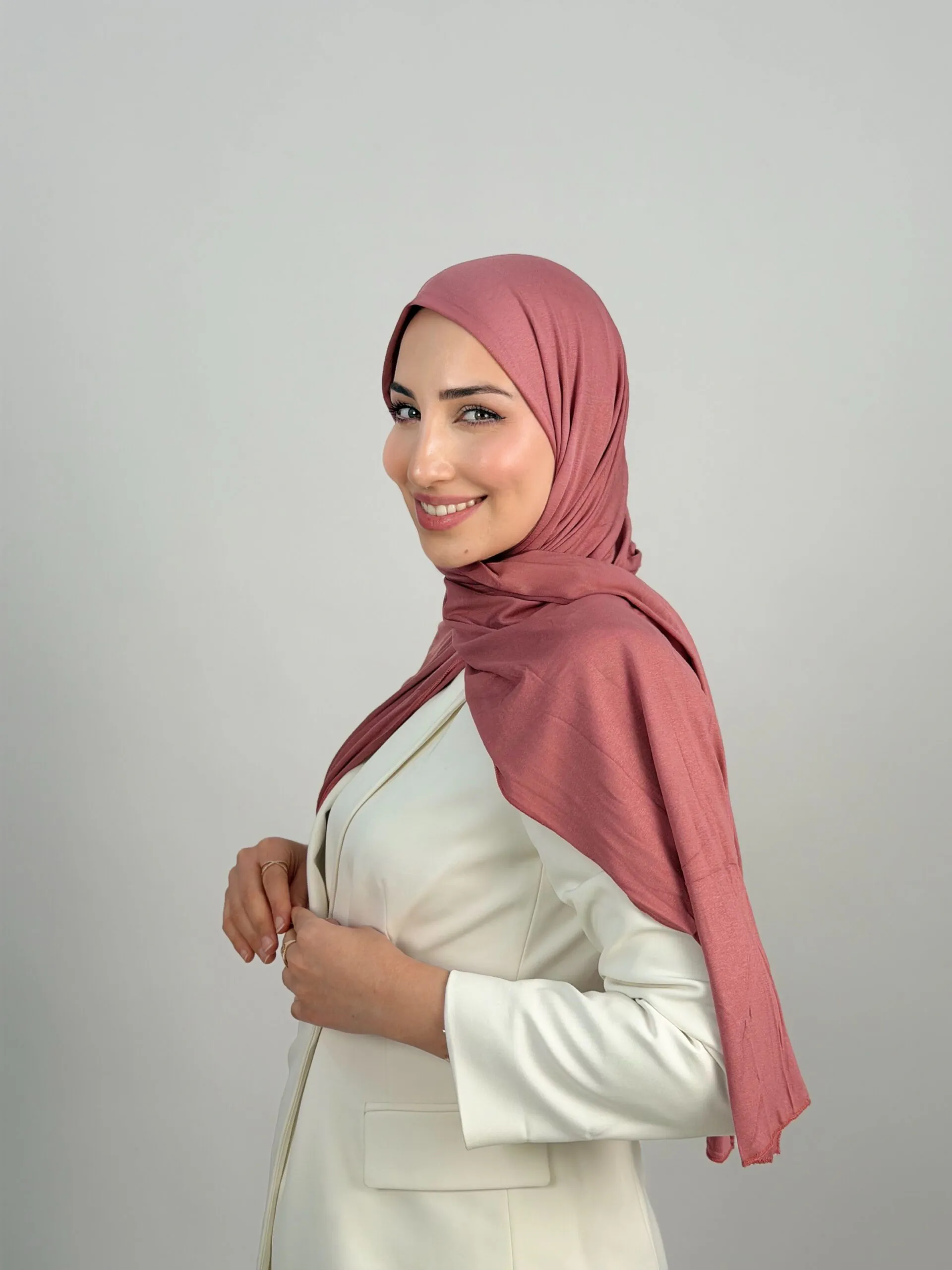 Foulard Cotton Viscose Pinch Pink – Image 2