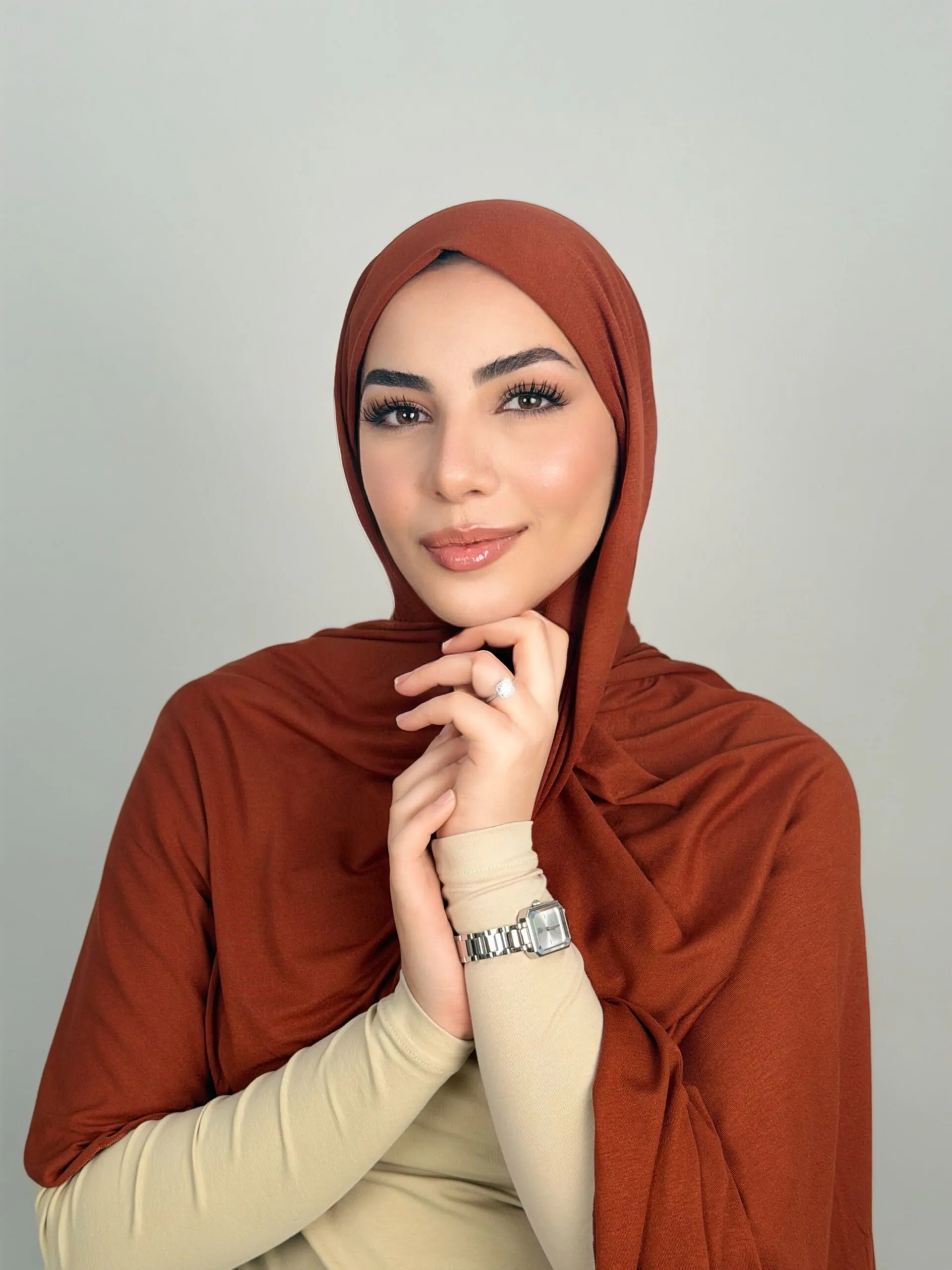 Foulard Cotton Viscose Cuivre – Image 2