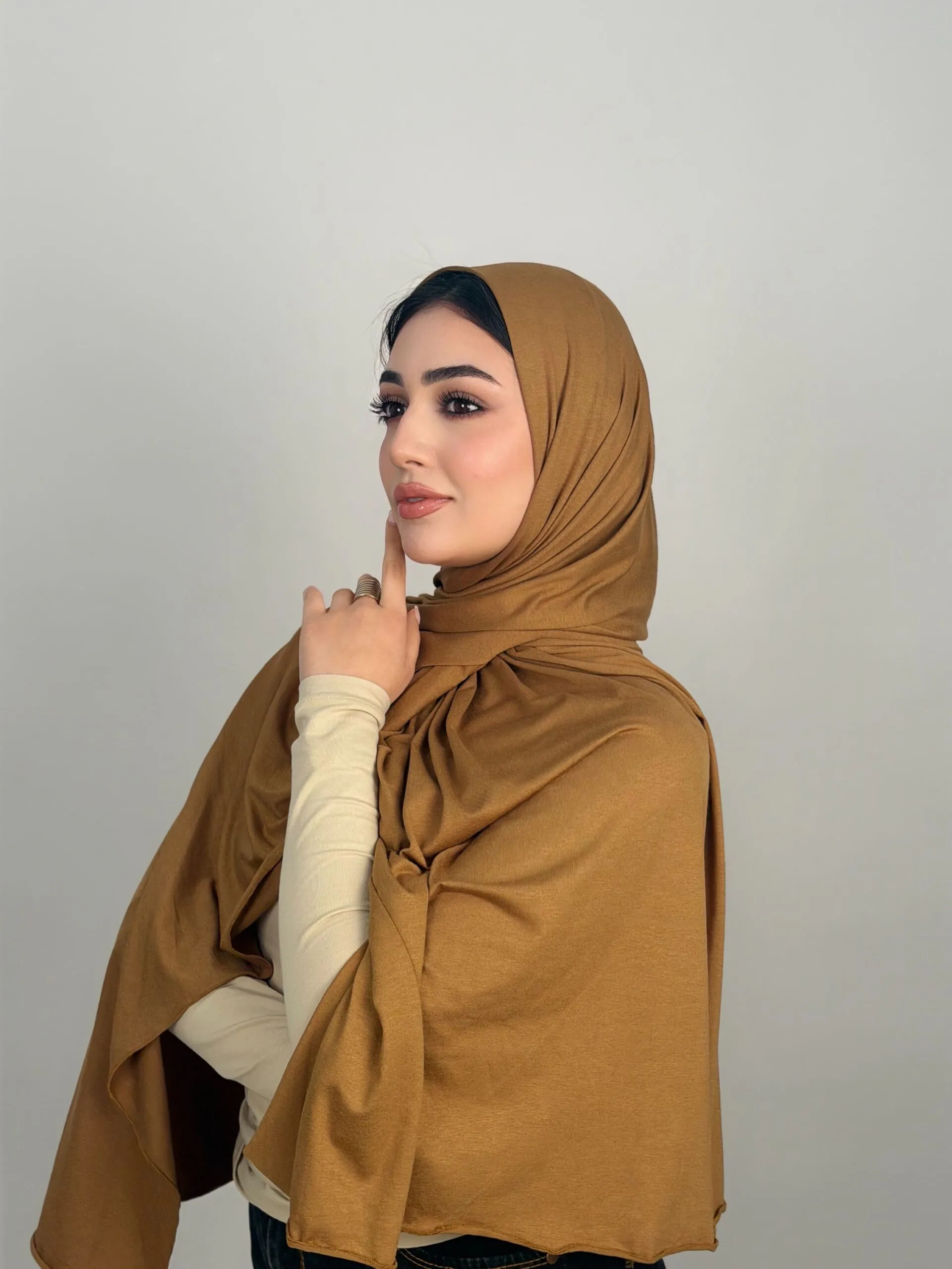 Foulard Cotton Viscose Bronze – Image 2