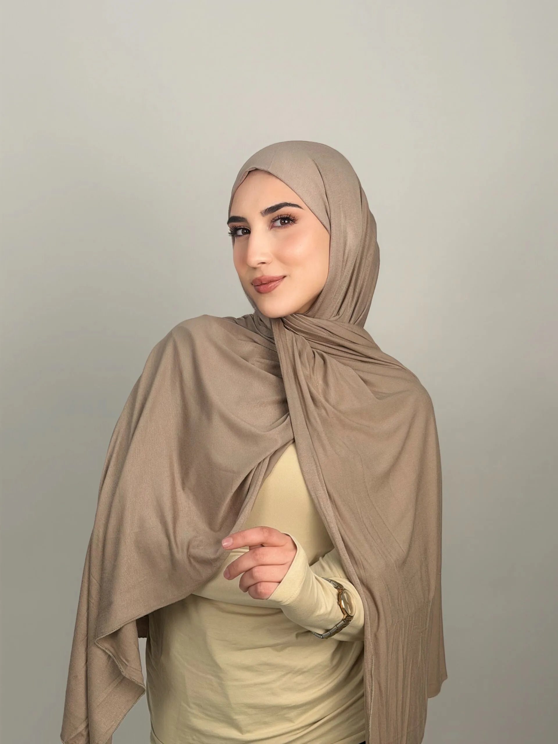 Foulard Cotton Viscose Silver – Image 3