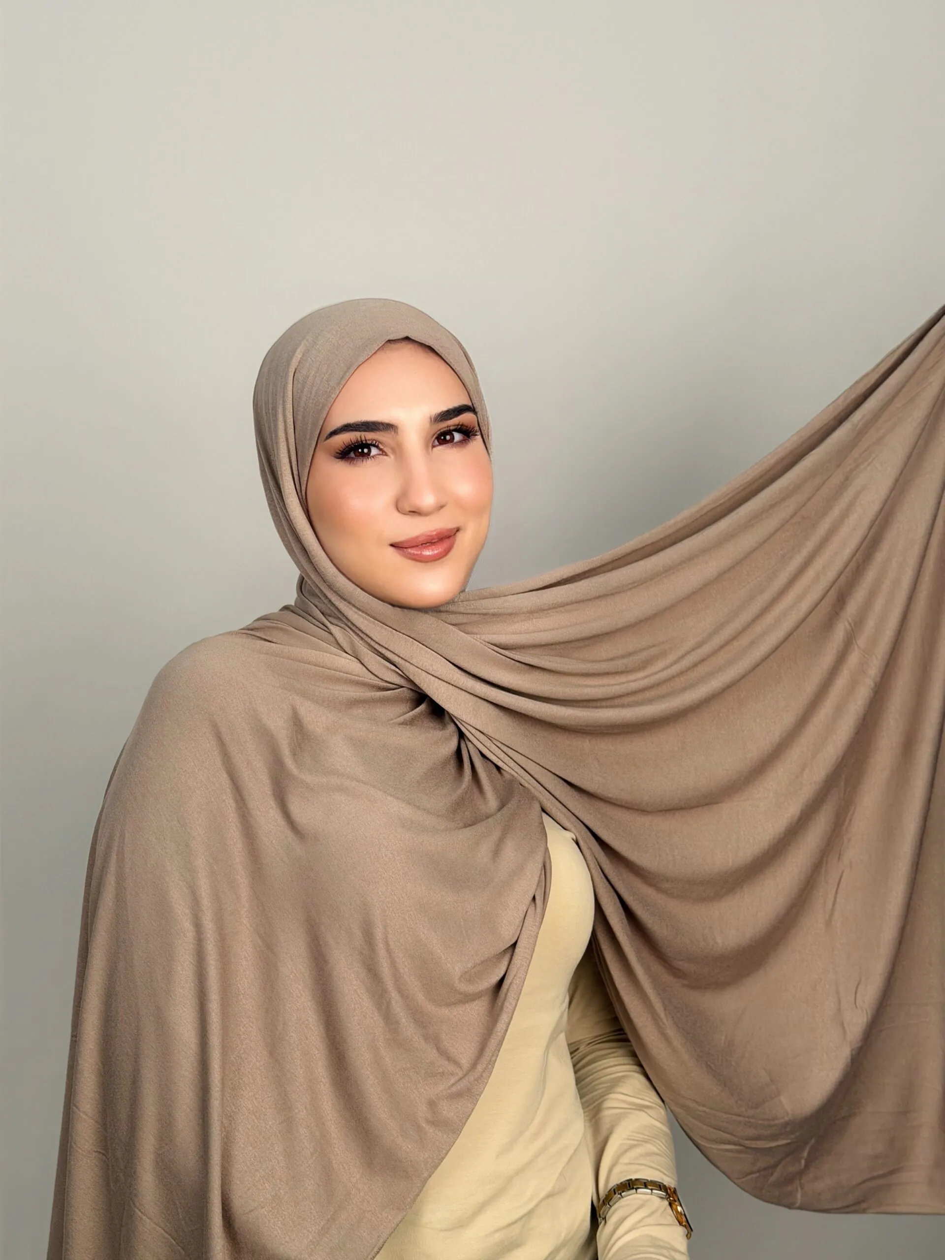 Foulard Cotton Viscose Silver – Image 1