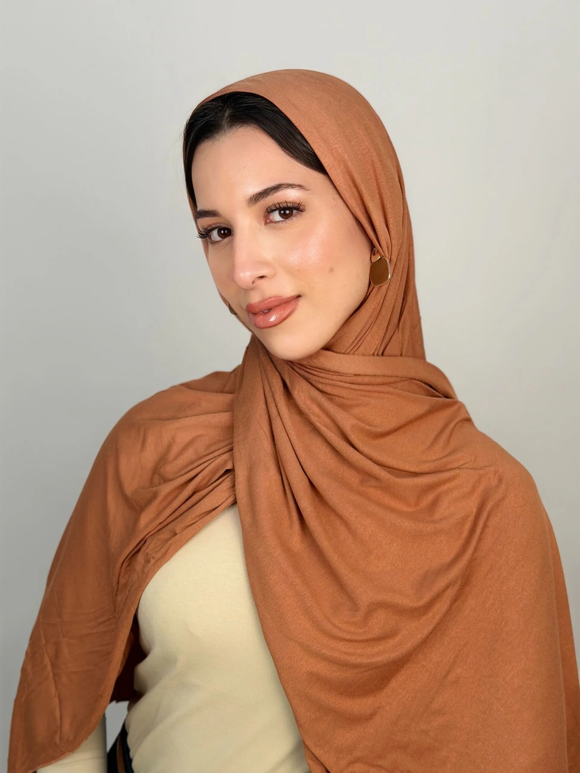 Foulard Cotton Viscose Canelle – Image 2