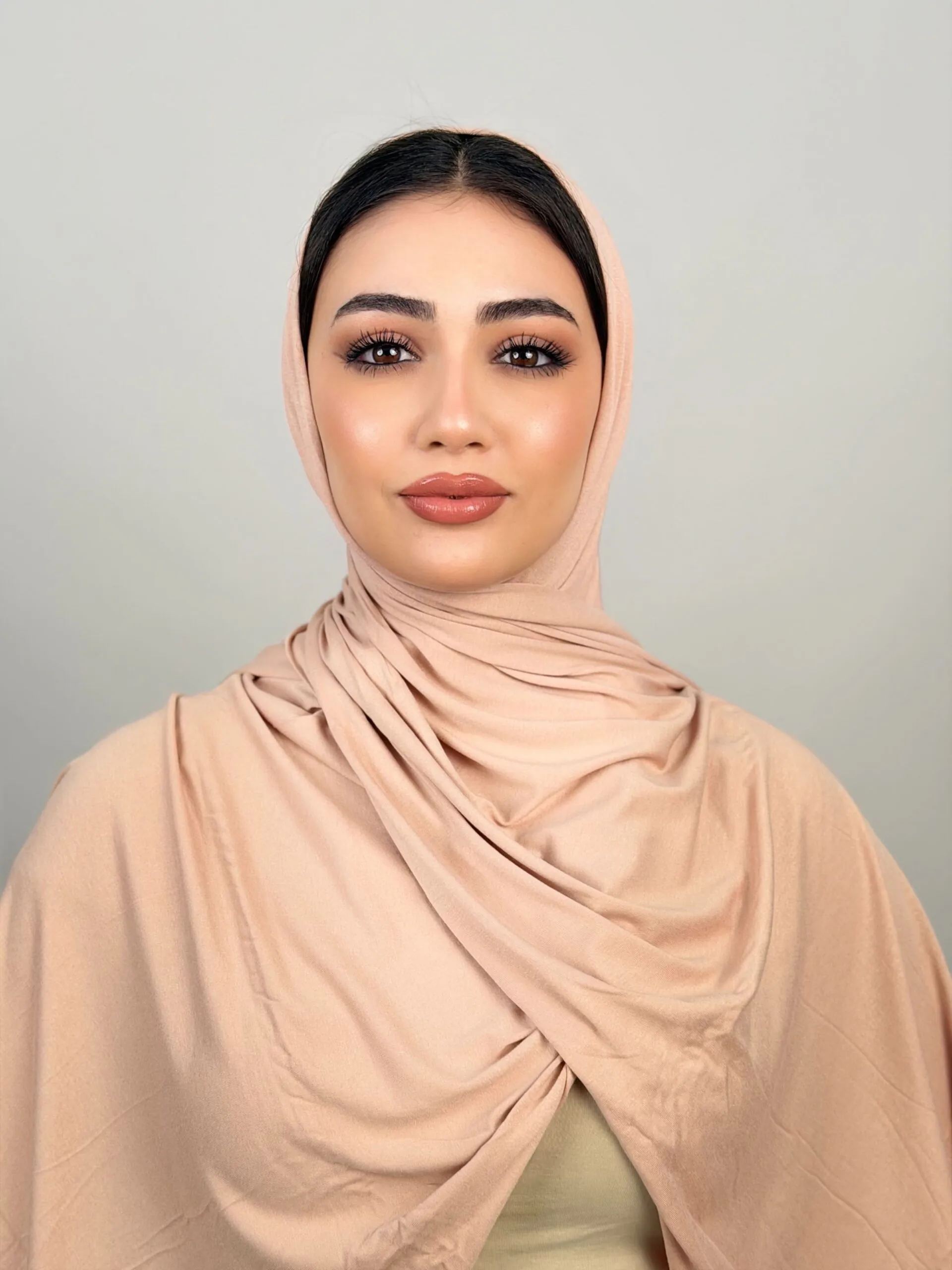 Foulard Cotton Viscose Abricot – Image 1