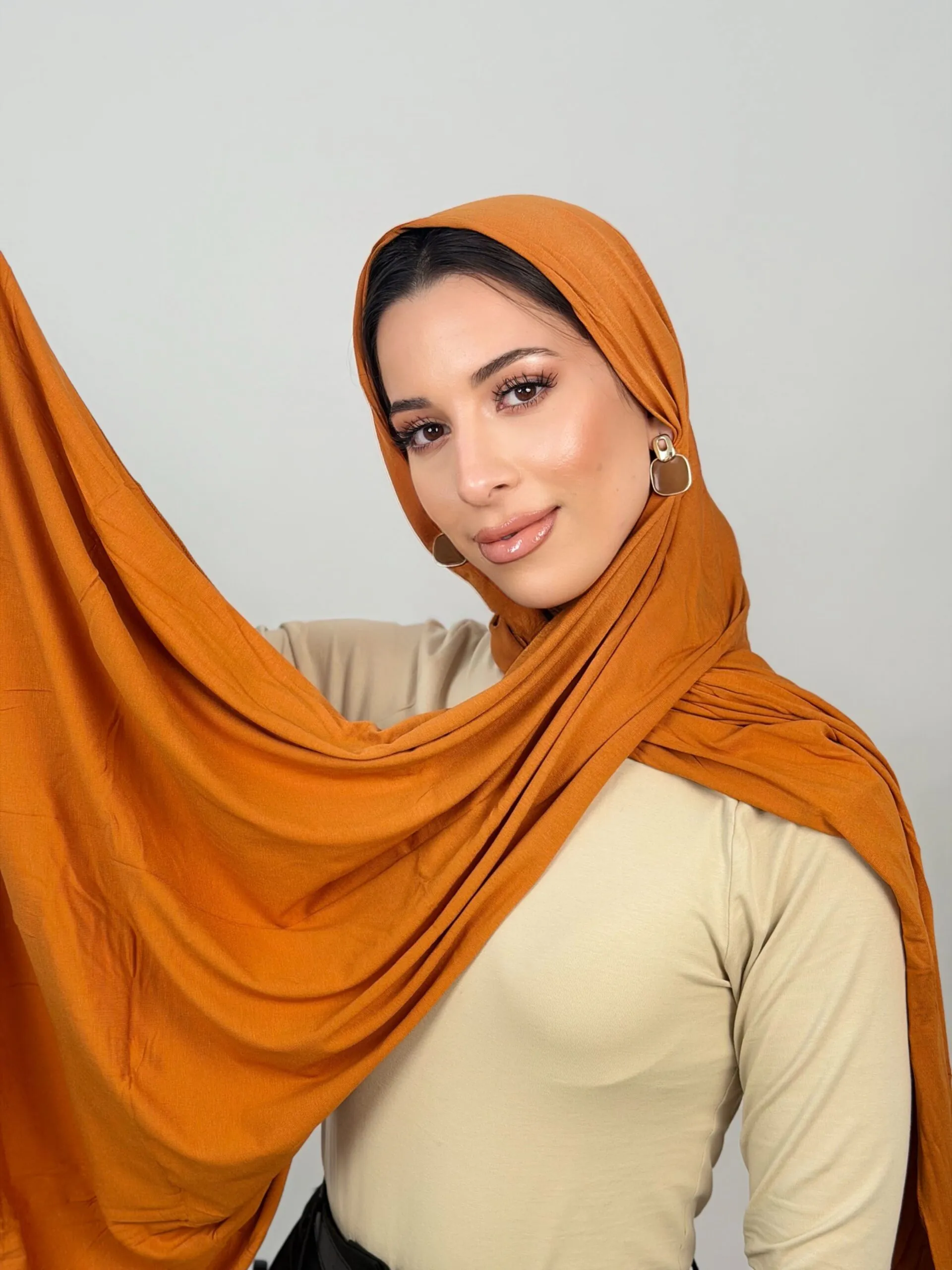 IMG_6547.JPG Foulard Cotton Viscose Jaune Miel – Image 1