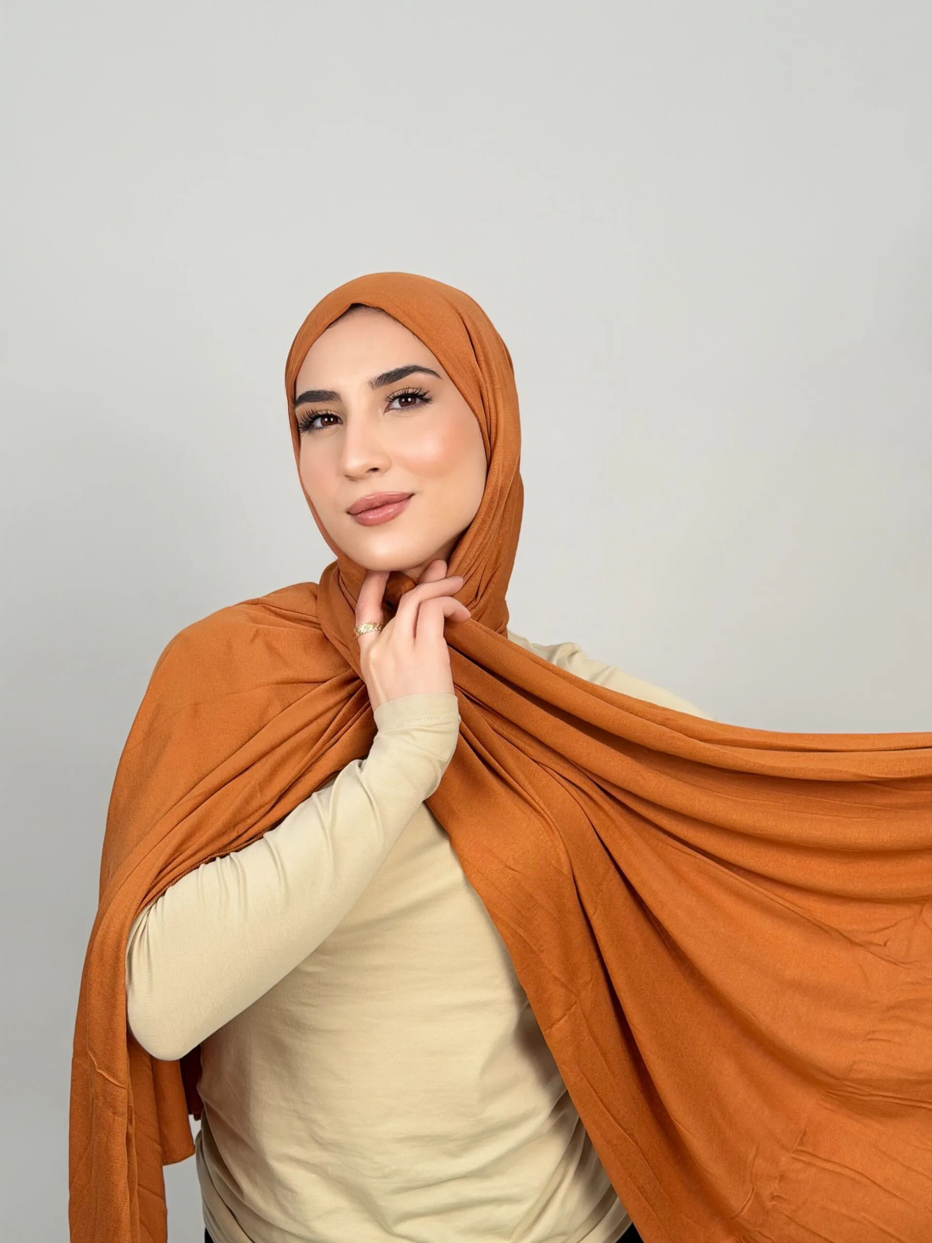 IMG_6562.JPG Foulard Cotton Viscose Gingembre – Image 1