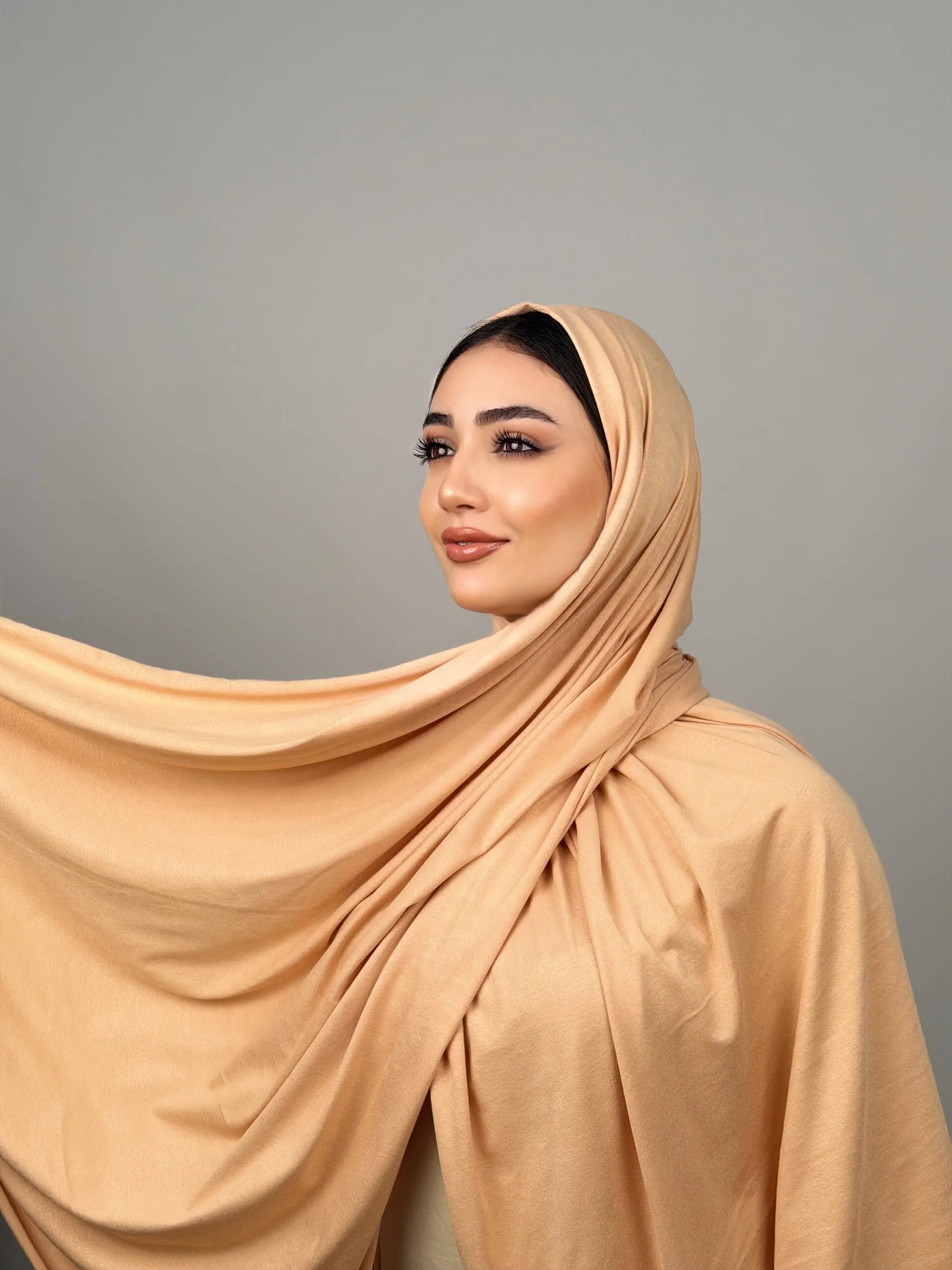 Foulard Cotton Viscose Vanille – Image 1