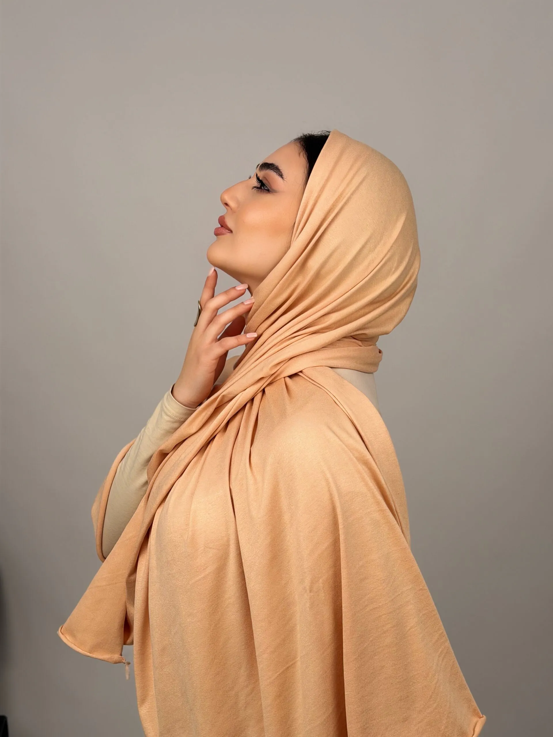 Foulard Cotton Viscose Vanille – Image 3