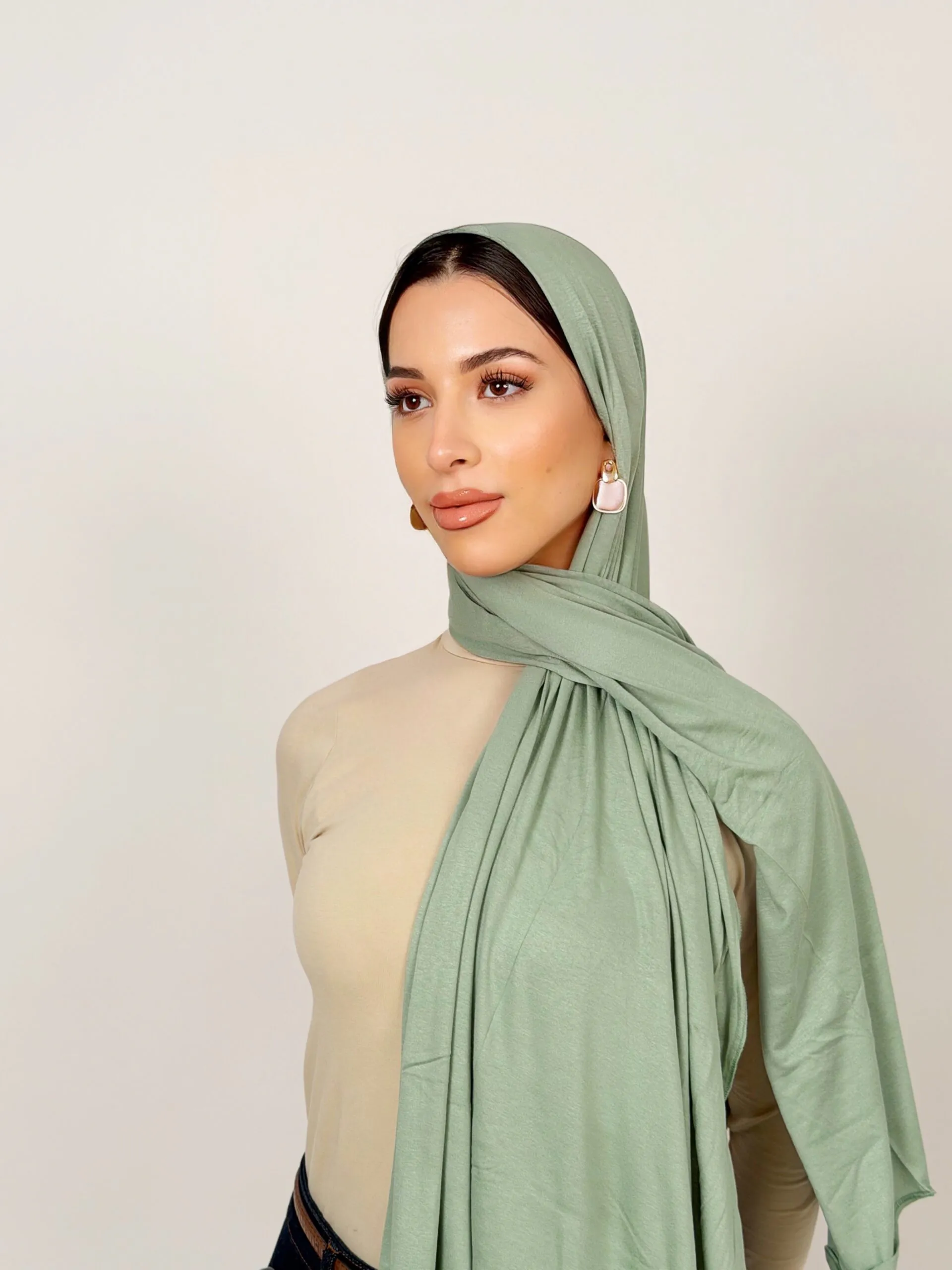 IMG_8112.JPG Foulard Cotton Viscose Light Green – Image 1