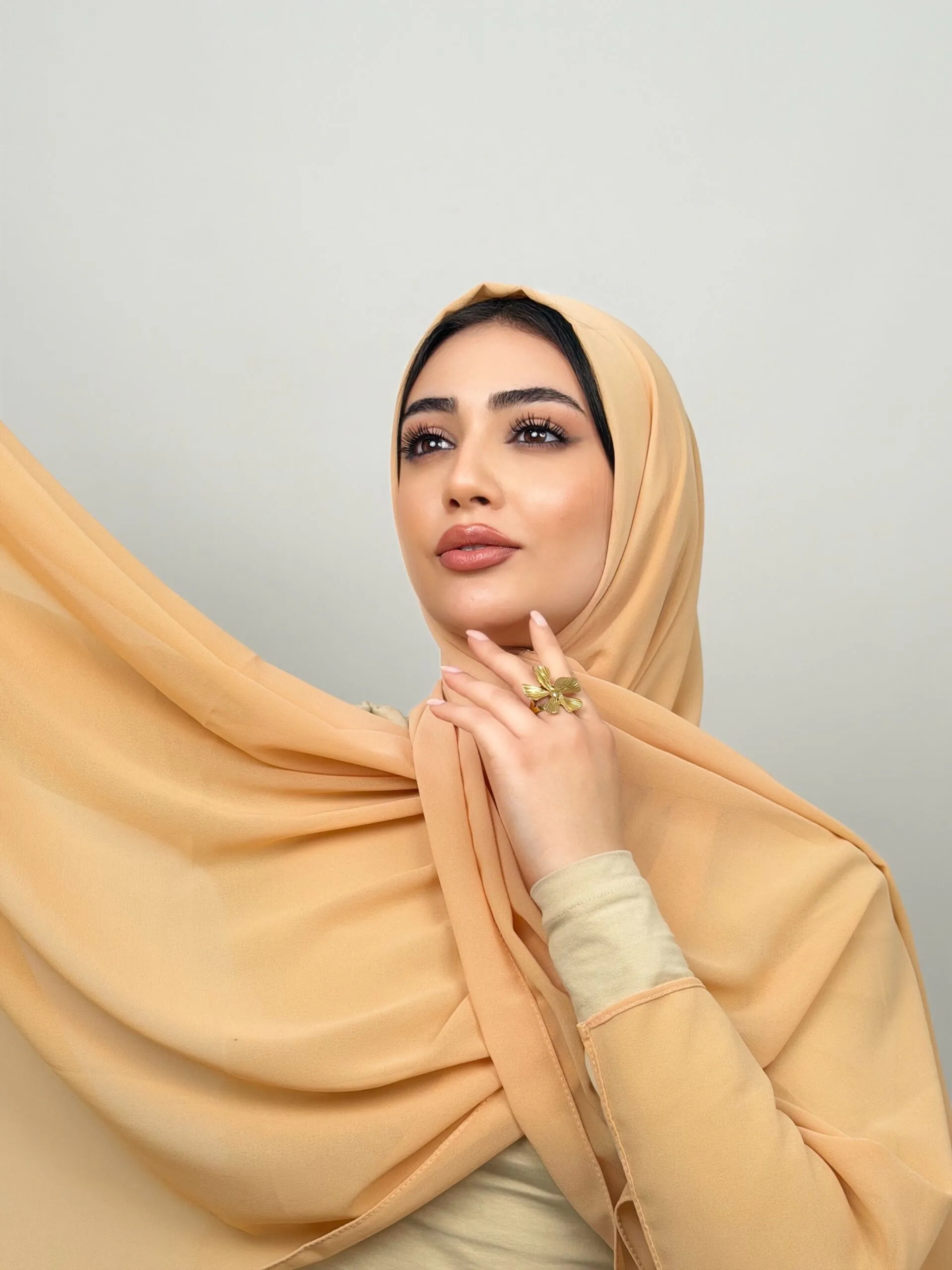 IMG_8134.JPG Foulard Chiffon Mangue – Image 1