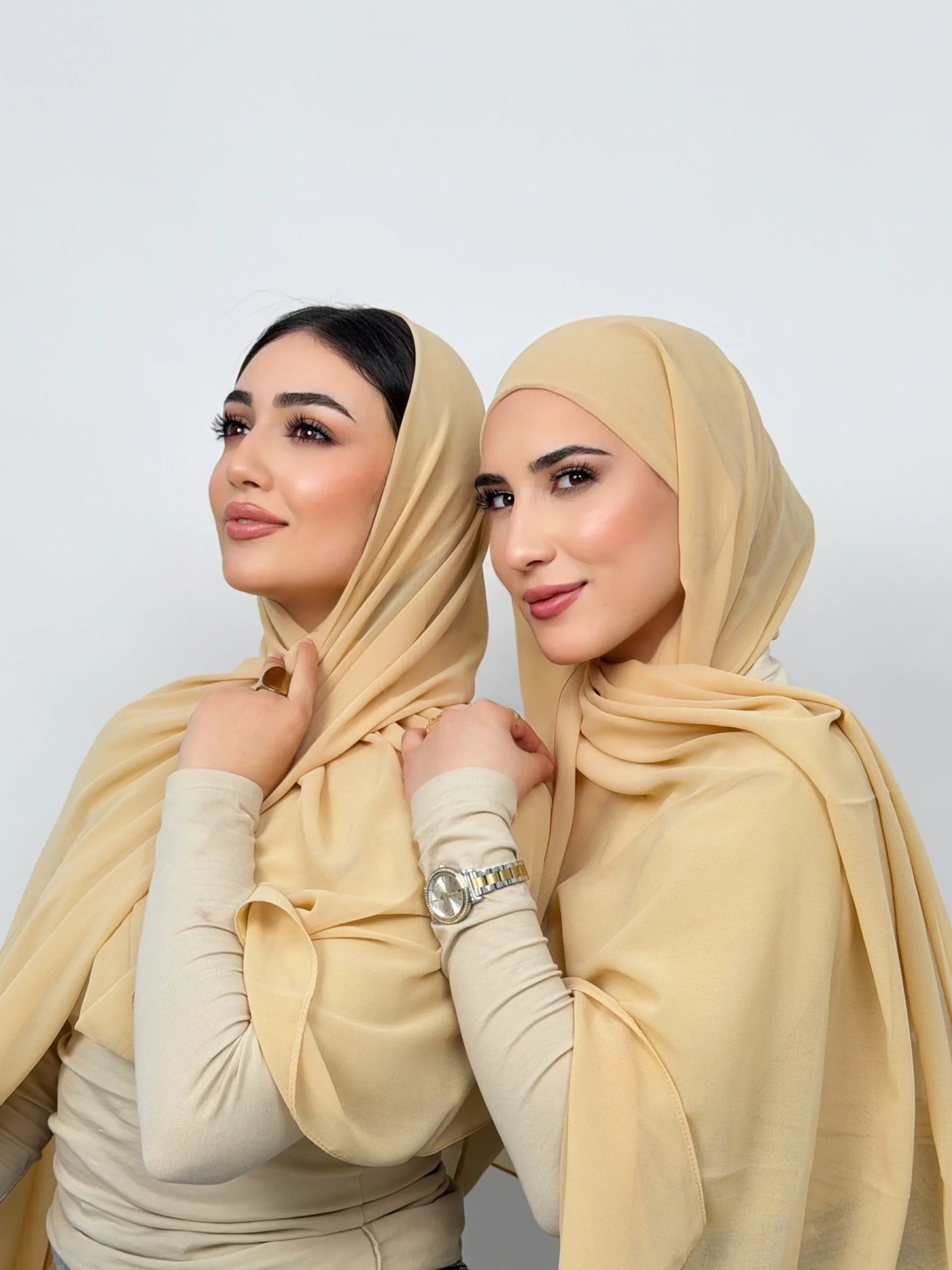 Foulard Chiffon Ivoir – Image 1