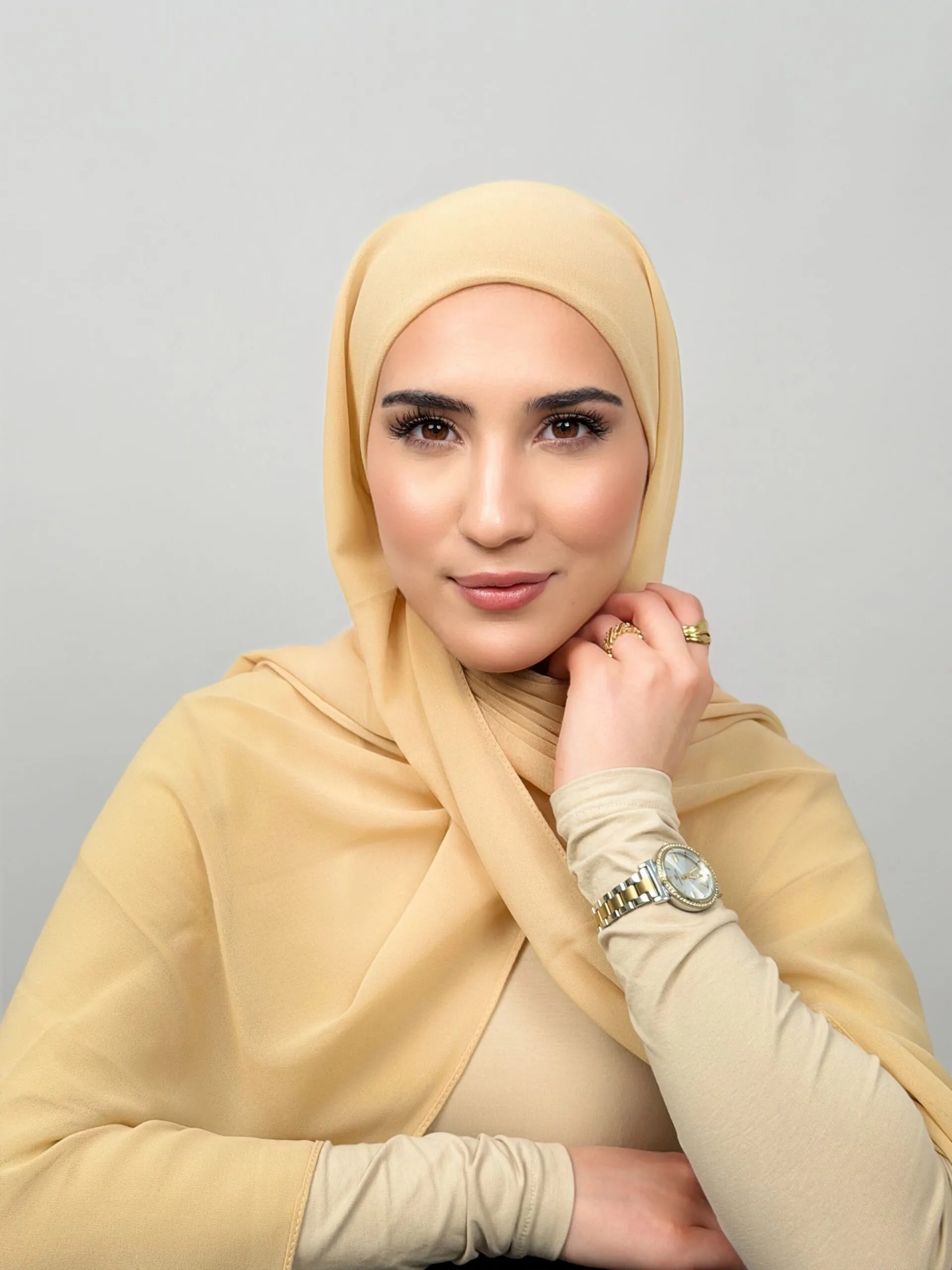 Foulard Chiffon Ivoir – Image 3