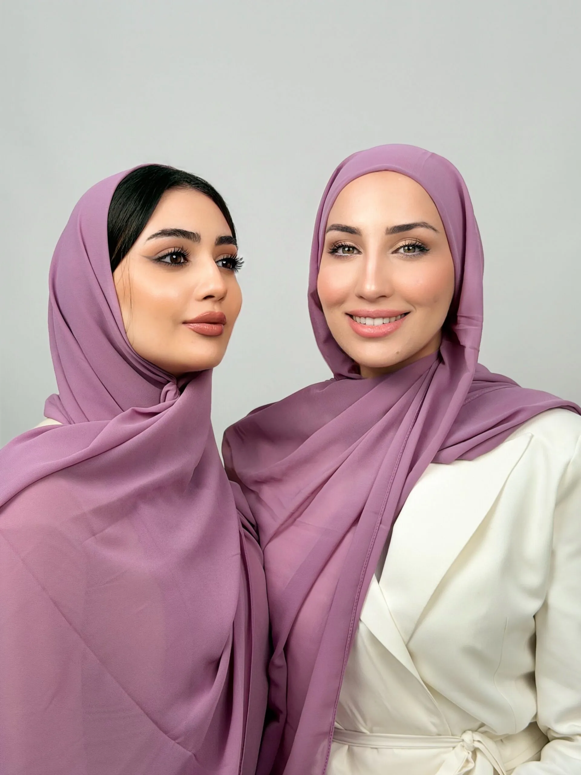 Foulard Chiffon Lilas – Image 1