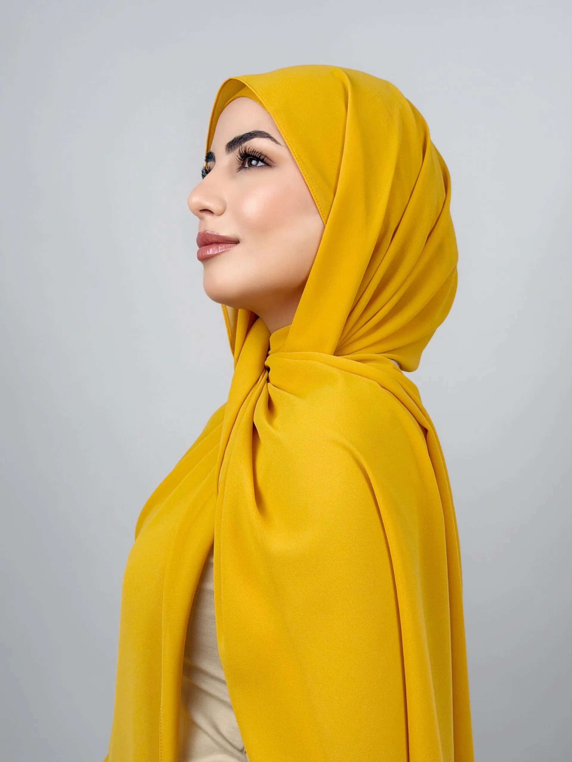 Foulard Chiffon Mellon Yellow – Image 4