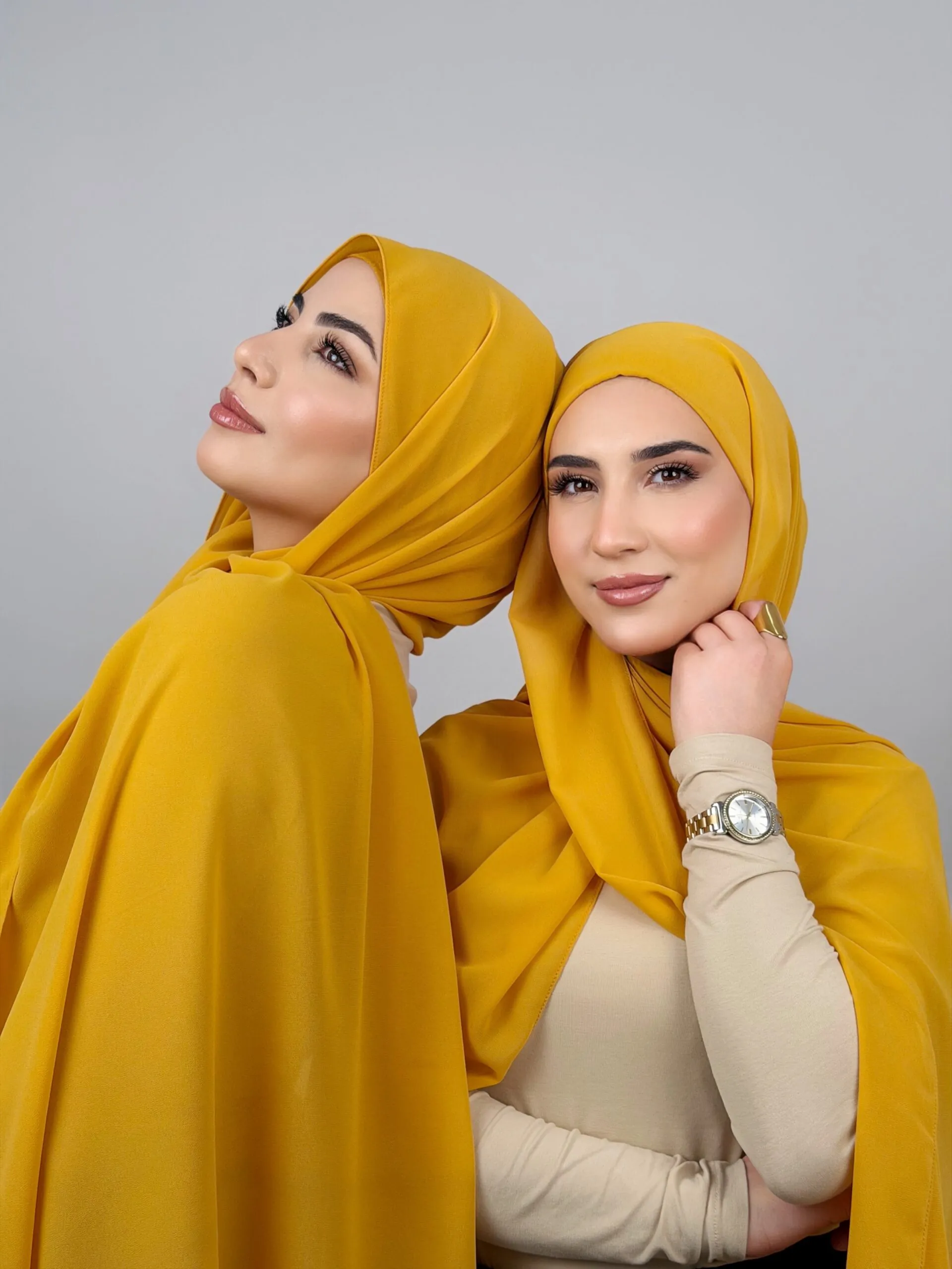 Mellon Yellow Foulard Chiffon Mellon Yellow – Image 1