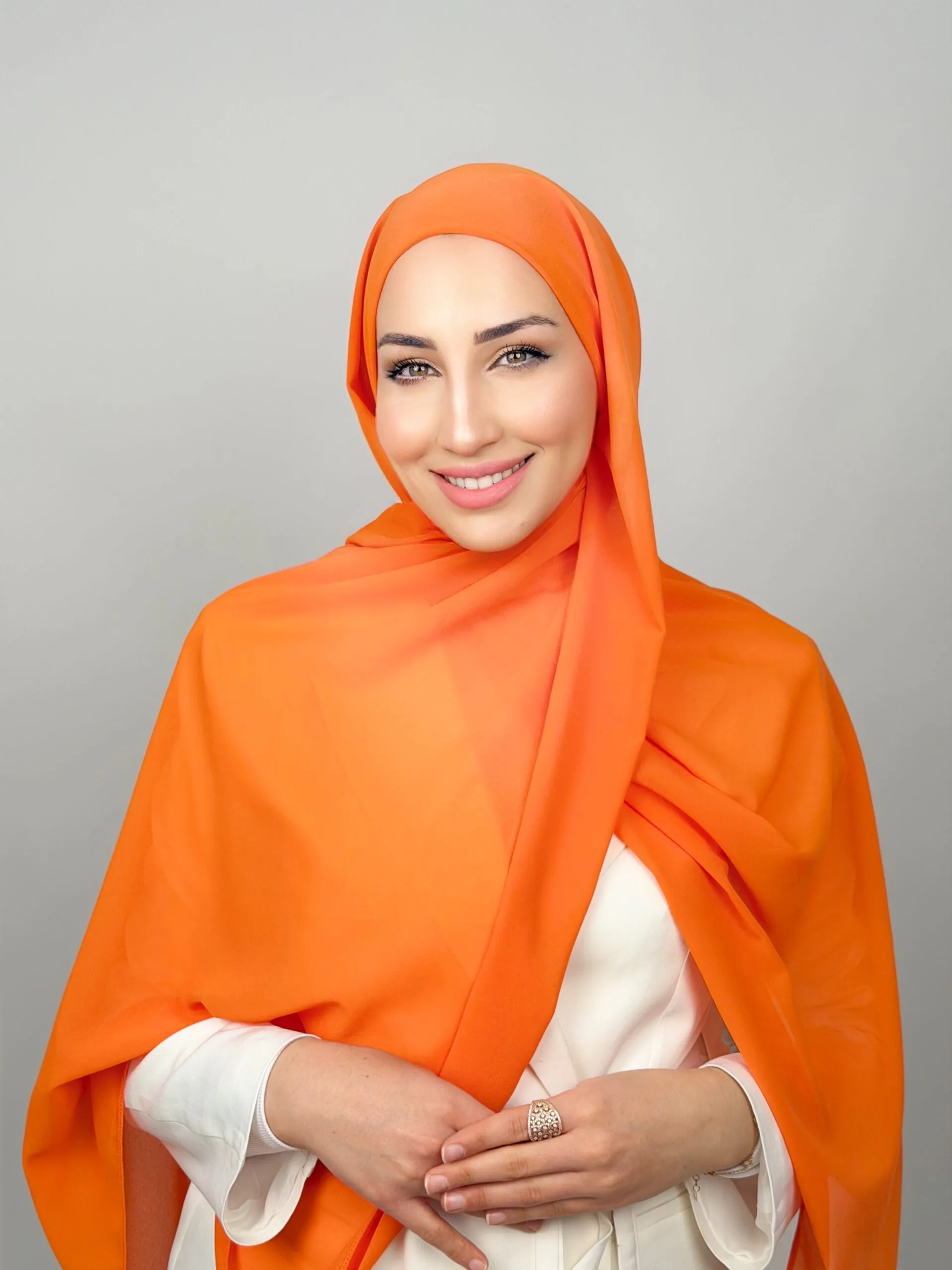 Foulard Chiffon Orongé – Image 3