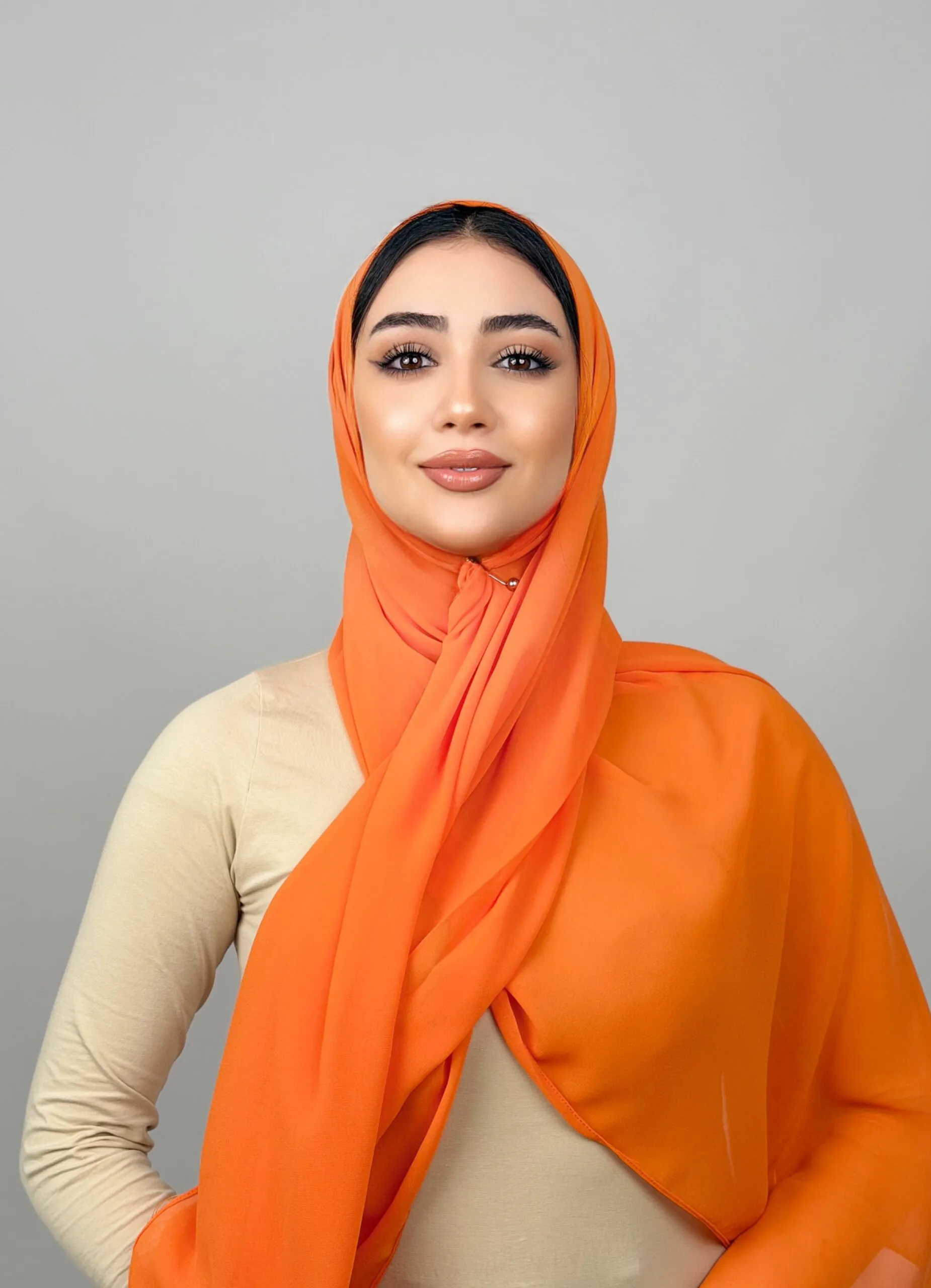 Foulard Chiffon Orongé – Image 2