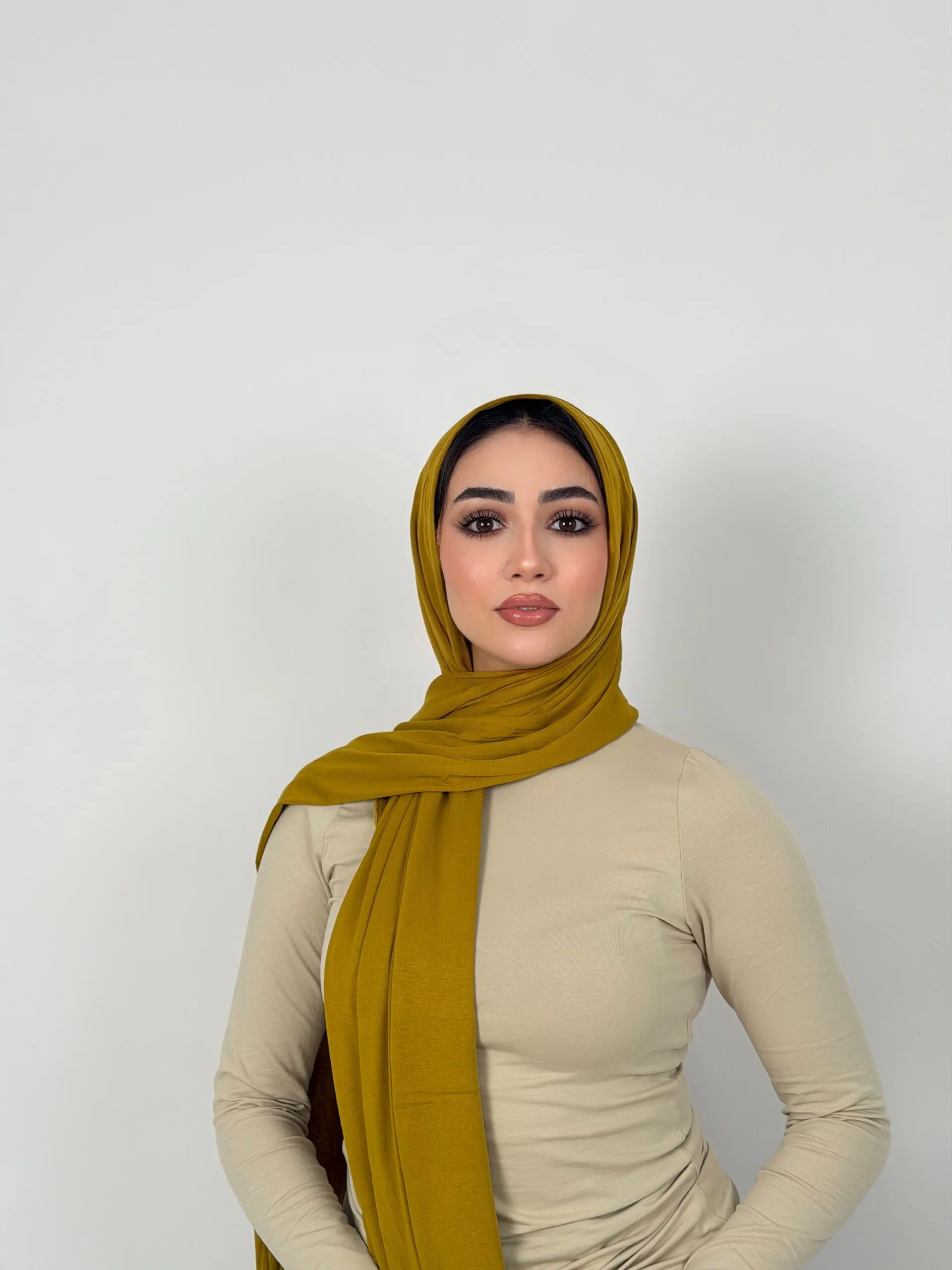 Foulard Cotton Viscose Vert Pistache – Image 2