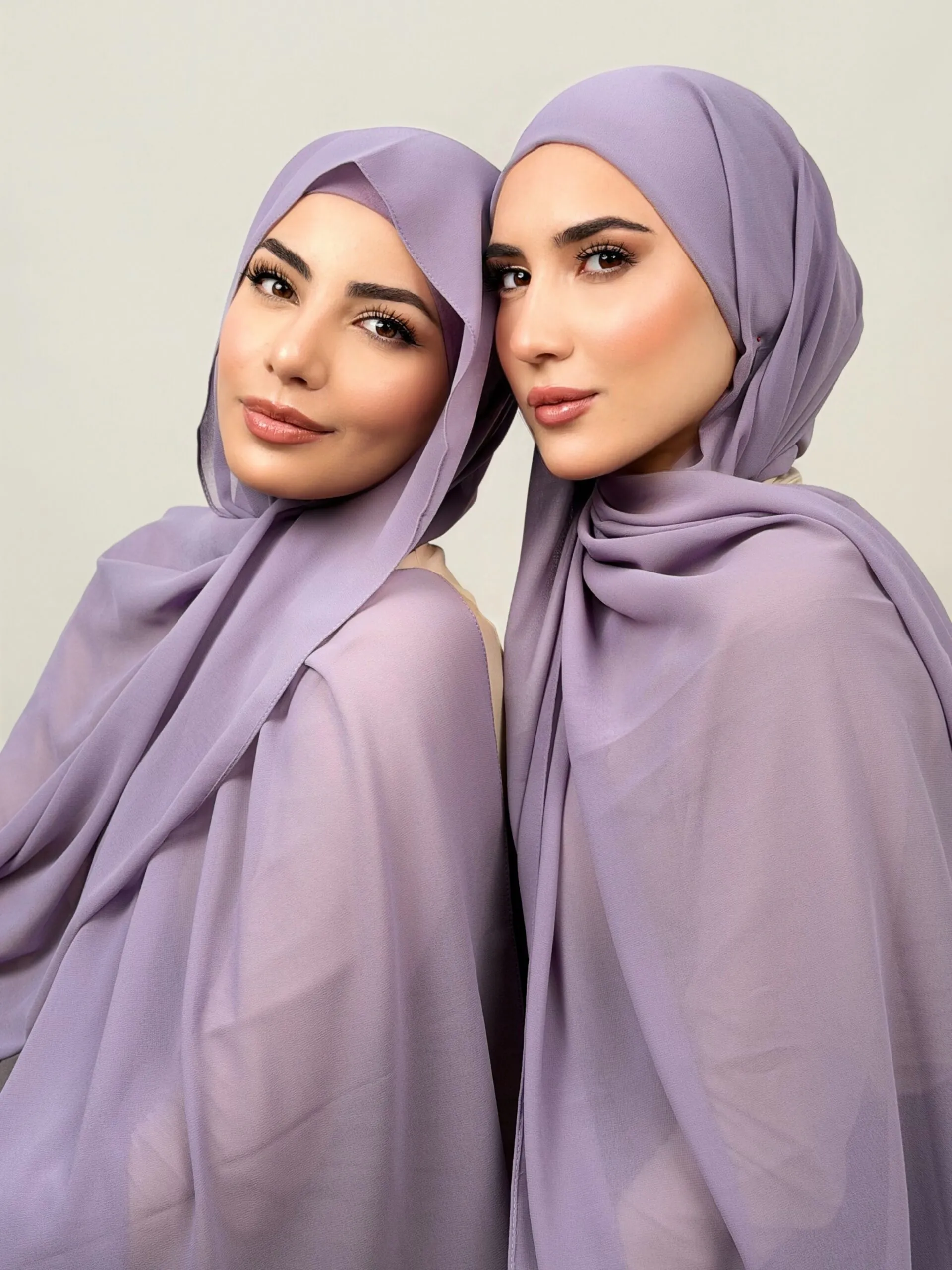 Purple Foulard Chiffon Purple – Image 1