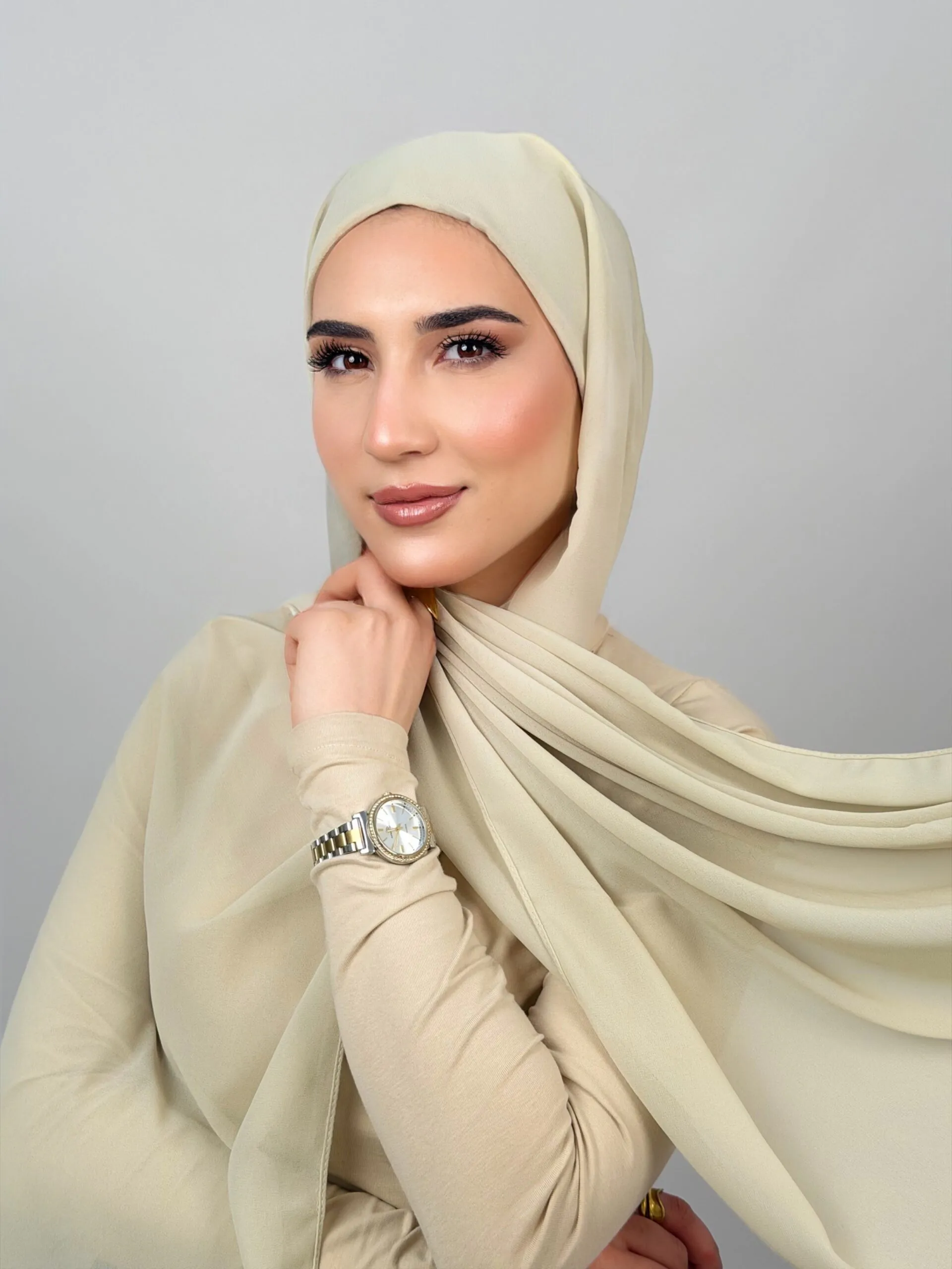 Foulard Chiffon Silver – Image 4