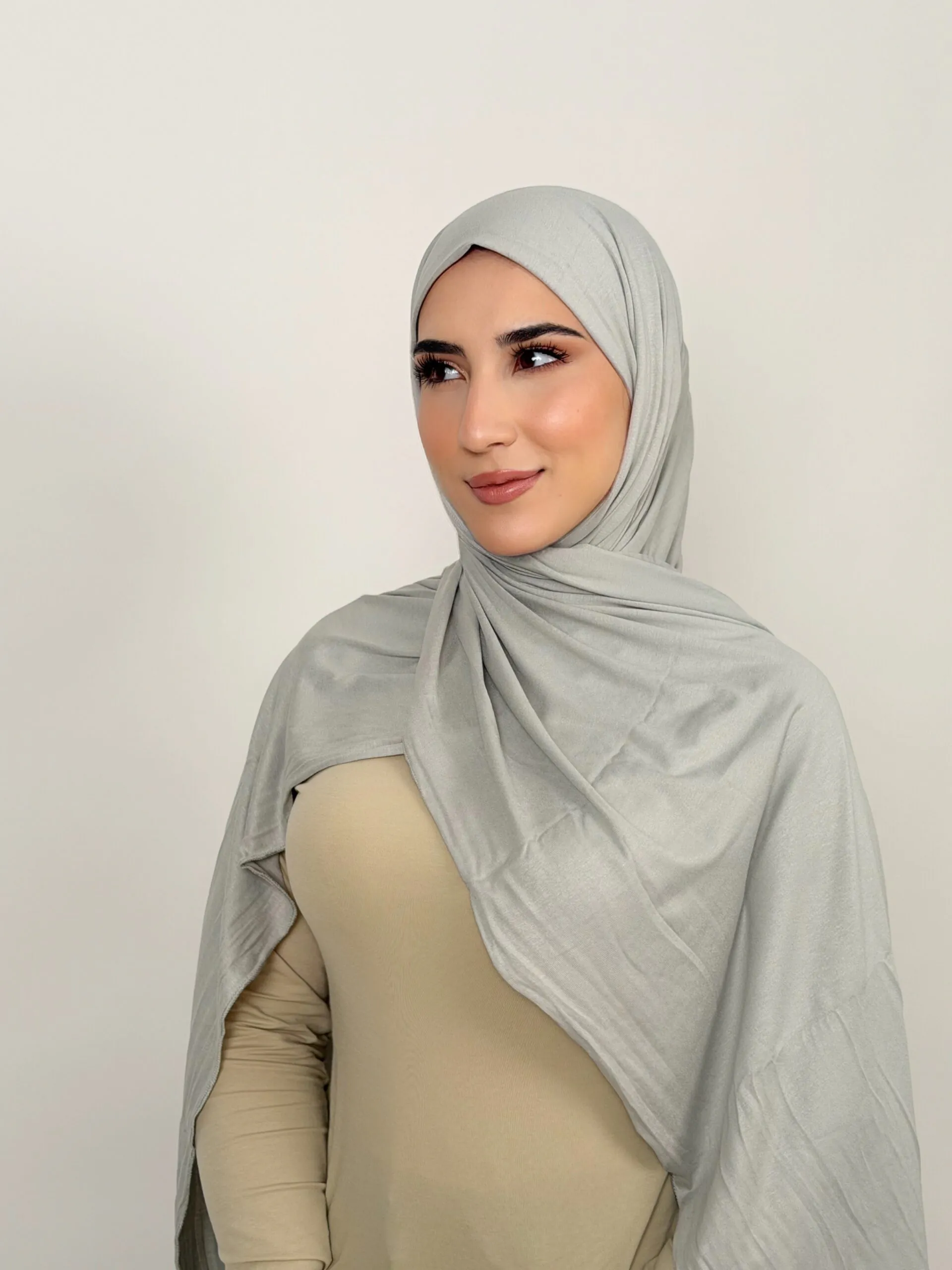 Foulard Cotton Viscose Vert Pastel – Image 1