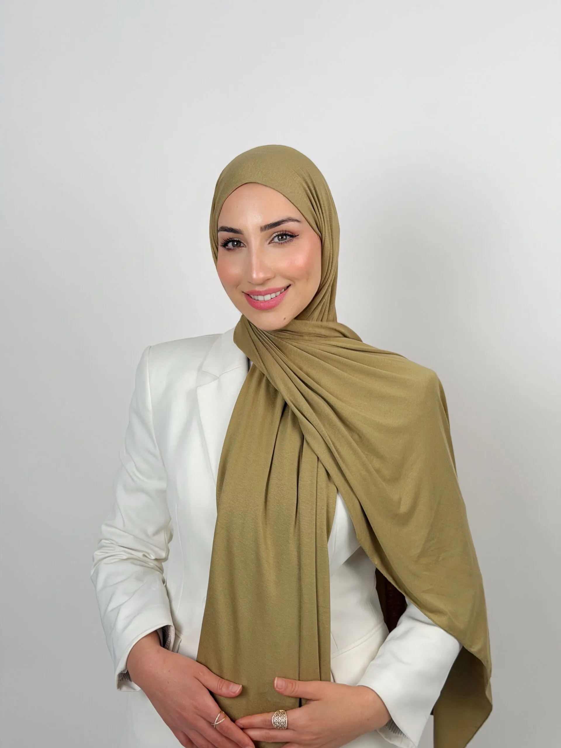 Foulard Cotton Viscose Vert Pomme – Image 3