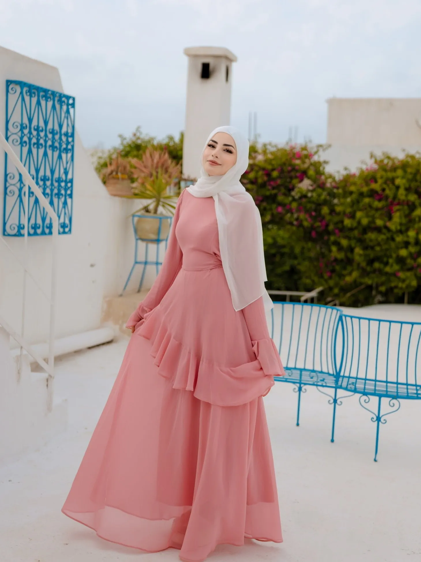 Pink Ruffle Dress – Image 1