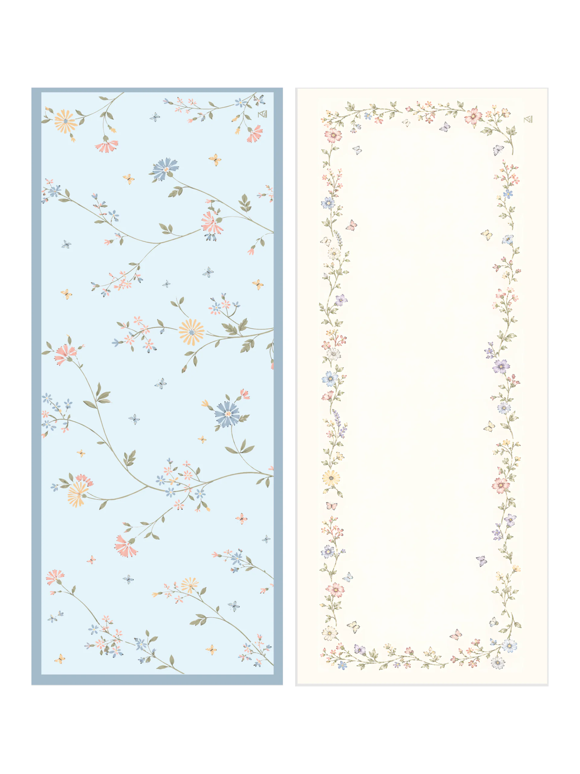 Duo White Bloom & Soft Blue Flora – Image 2